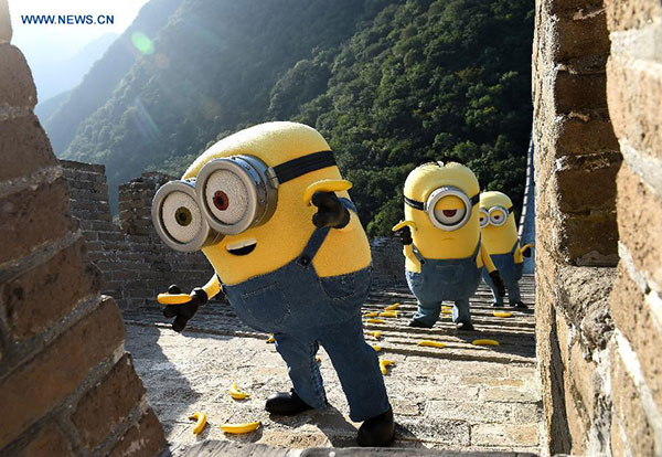 'Minions' conquer the Great Wall