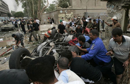 132 killed in twin Baghdad blasts