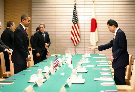 Obama meets Japan's Prime Minister Hatoyama