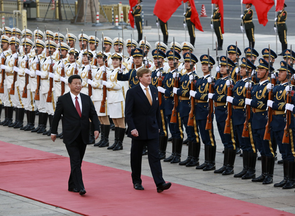 Netherlands' king pledges to push China-EU free trade