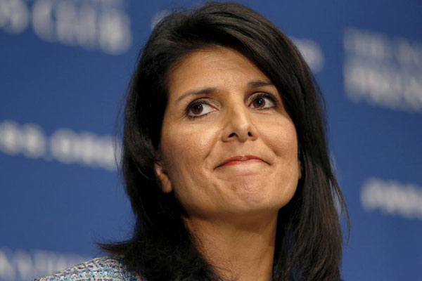 Trump chooses South Carolina Gov. Nikki Haley as UN ambassador