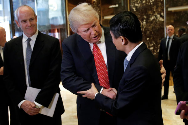 Donald Trump meets with Alibaba's Jack Ma