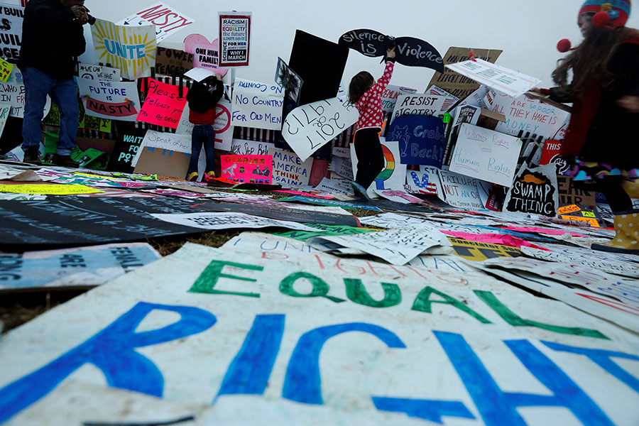 Over one million people stage massive anti-Trump protests across US