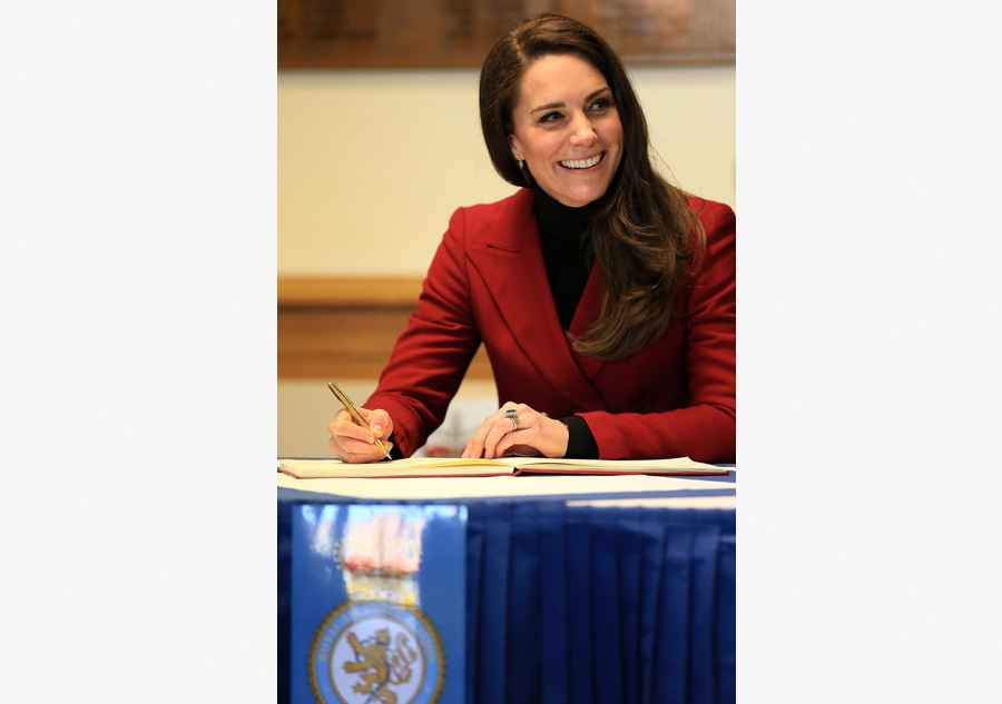 Duchess of Cambridge visits Royal Air Force Wittering